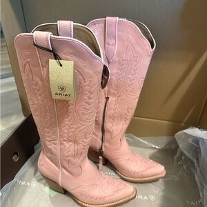 Ariat Women's Pink Heeled Western Boots